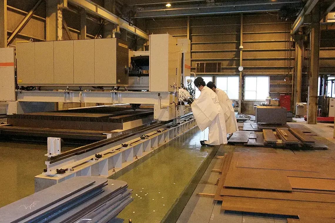 第三工場開設時の様子